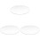 3X Transparent 3mm Thick Mirror Acrylic Round Disc Diameter:85mm 1