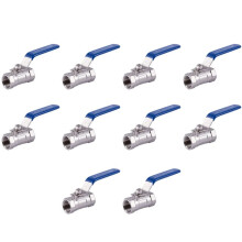 10pcs 1/2 inch Stainless Steel Internal Thread Lever Handle  Valve