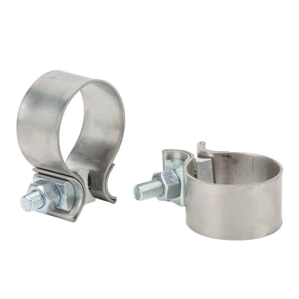2 Pcs 2In Exhaust Clamp Sleeve Muffler Pipe Band Stainless Steel 304 4281373152701