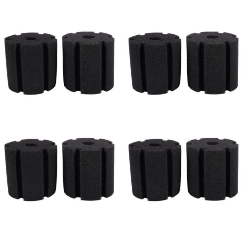8X Ersättningssvampfilter för XY-380 Black