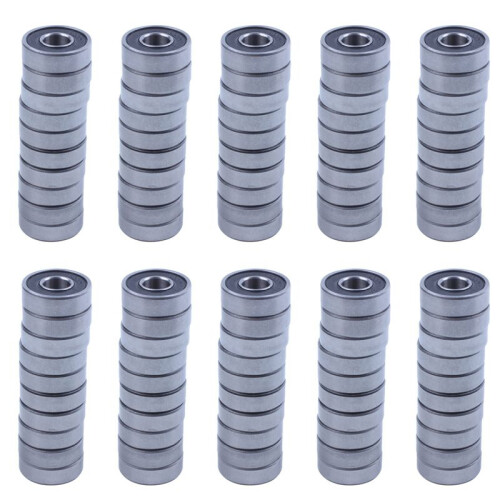 100Pcs 6000RS Shielded Deep  Radial  Bearings 10mmx26mmx8mm