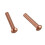 500 Pcs 5/64Inch x 25/64Inch Round  Copper Solid Rivets Fasteners 3