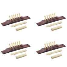 24 Stück Bridge Pins / Sattel / Nut Abalone Dots für Akustikgitarre - Rot + Rotbraun