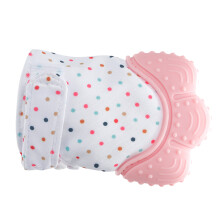 Baby Pink Silikon Zahnungs-Handschuhe — Sicher, Anregend & Kratzschutz