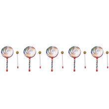 5X Kids Percussion Lollipop Drum, 6Inch
