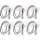 6X Captadores de Transdutor de Microfone de Contato Piezo 3 com Conector de Pino Final para Kalimba 1