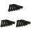 18 Pezzi Nero Ebano Shell Guitar Bridge Bone Pins Set con Abalone Dot Verde per Accessori Chitarra Acustica 1