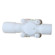 3X 12 V 1/2 Pulgada N / C Valvula Solenoide Electrica de Plastico Aire de Agua Magnetico Normalmente Cerrado