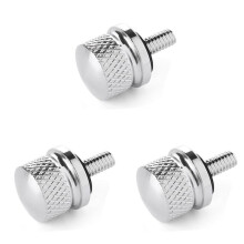 3X Chrome Billet Aluminum  Bolt Screw Cap for