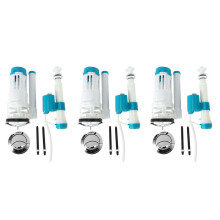 3X Juego de Accesorios de Inodor Doble Marinos Válvula de Drenaje Individual de Moda Vieja Accesorios del Tanque de Agua