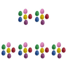 36Pcs Plastic Egg Shakers Set 6, Percussion Musical Maracas Eggs Child Percussion Instruments Kids Rhythm Toys
