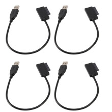 4X USB 2.0 to II 7+6 13Pin Adapter Converter Cable for Laptop CD/DVD ROM Slimline Drive