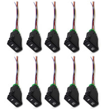 10X Auto Retrofit  Waterproof Toggle  Fog Lamp  with 4  for   White Light