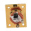 3X Square Style Jack Plate Gitarr Bas Jack 1/4 Output Input Jack Sockel för Elektriska Gitarrdelar och Tillbehör Guld 5
