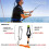 4 Peças Power Grip   Release, 17 Polegadas Downrigger Release Stacker Clipe Líder de Pesca com Clipes de Snap Longline 5