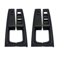 2X for  Superb Door Handle Front Left and Right Door Armrest Box Inner Handle Frame, the Lifter  Box Black