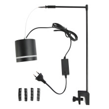 Illuminazione per acquario d'acqua dolce, vivario, terrario, faretto a LED a spettro completo con altezza regolabile e design per la dissipazione del