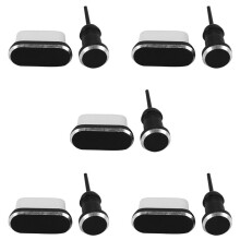 5X USB C Aluminum Dust Plug Set Type-C Charging Port 3.5mm Headphone Jack Cell Phone Accessories for Mate 20