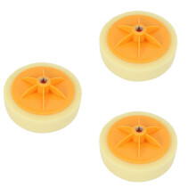 3st 6 Tum/15 cm Bilpolering Vaxning Pad Svamp M14 Hjul Polering Vaxning Pad Kit Verktyg för Bil Polerare Gul