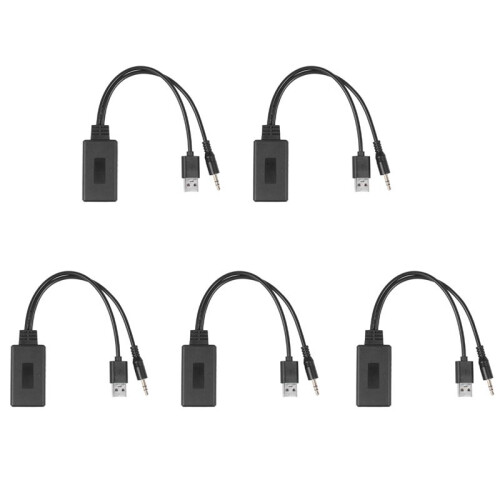 5X Car Wireless  Module Music Adapter Auxiliary Receiver Aux Audio USB 3.5mm Socket for  E90 E91 E92 E93