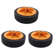 3Stück 6 Zoll / 15 cm Auto Polieren Wachsen Pad Schwamm M14 Rad Polieren Wachsen Pad Kit Werkzeug fuer Auto Polierer Schwarz