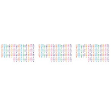 3X Transparent Piano Keyboard Sticker 49/54/61/88 Key Electronic Keyboard 88 Key Piano Stave Note Sticker for Piano Keys