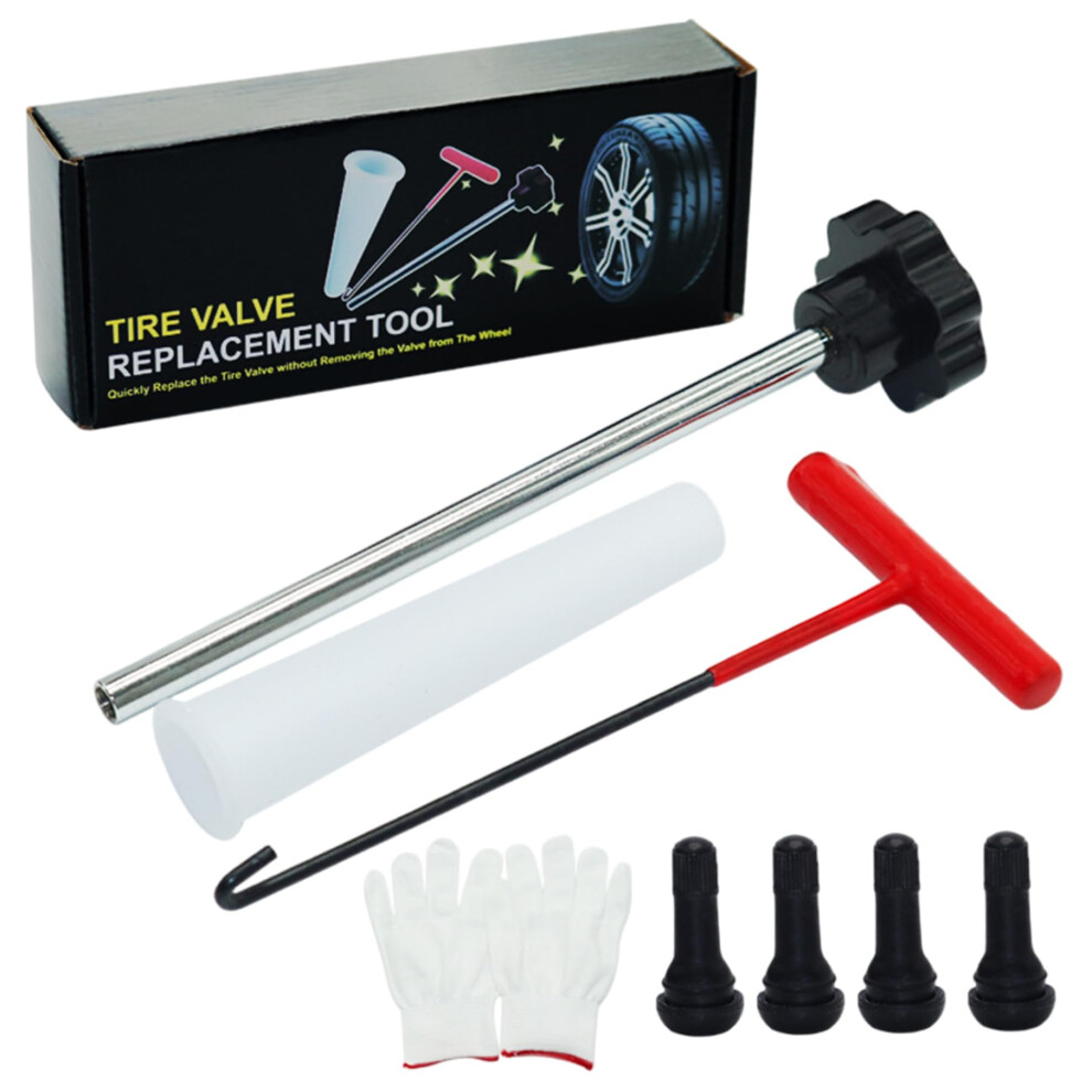 Valve Stem Tool Kit 7 Piece Metal Tire Valve Stem Installation And Removal Set For Cars Trucks Motorcycles Atvs 9426802592818
