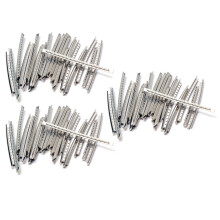 72 Stück Edelstahl-Gitarren-Bunddraht 24 Griffbrett-Bünde 2,7 mm für Akustikgitarren-Teile