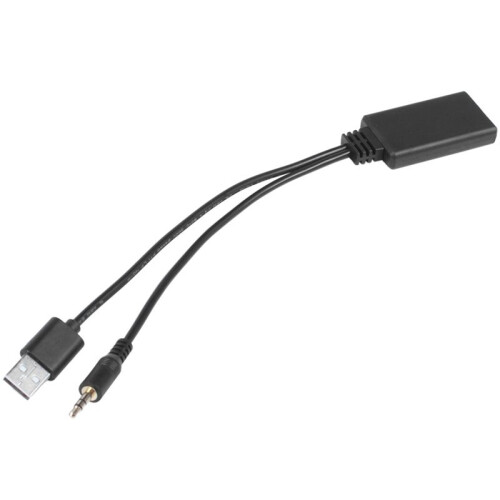 5X Car Wireless  Modulo Music Adapter Auxiliary Receiver Aux Audio USB 3.5 mm Presa per  E90 E91 E92 E93 1