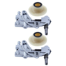 2X Oil Drive Pump Worm Gear Kit for Chainsaw 5200 4500 5800 52Cc 45Cc 58Cc Spare Parts