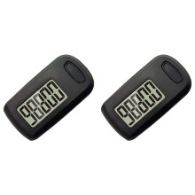 2Pcs Pedometer 3D Step Counter for Walking, Track Steps Portable Sport Simple Pedometer Lanyard, Simple Pedometer