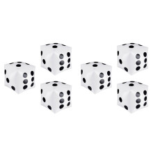 6 Pack Jumbo Inflatable Dice 12 Inch Inflatable Jumbo Dice Large Inflatable Dice for Game Pool Toys