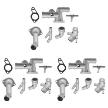 21-Teiliges Aluminium-Motorkühlmittelflansch-Schlauchverbinder-Set 06A121133J für  MK4  1.8T  TT 2000-2005 1J0121087C