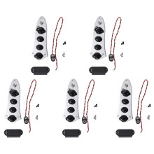 5X Universal 5 Jazz JB-08 Bass Loaded Control Plate for 4/5 String Bass Guitar Parts