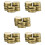 120 Packs Jar Lids Regular Mouth Leak Proof Secure Storage Solid Caps (Gold) 1