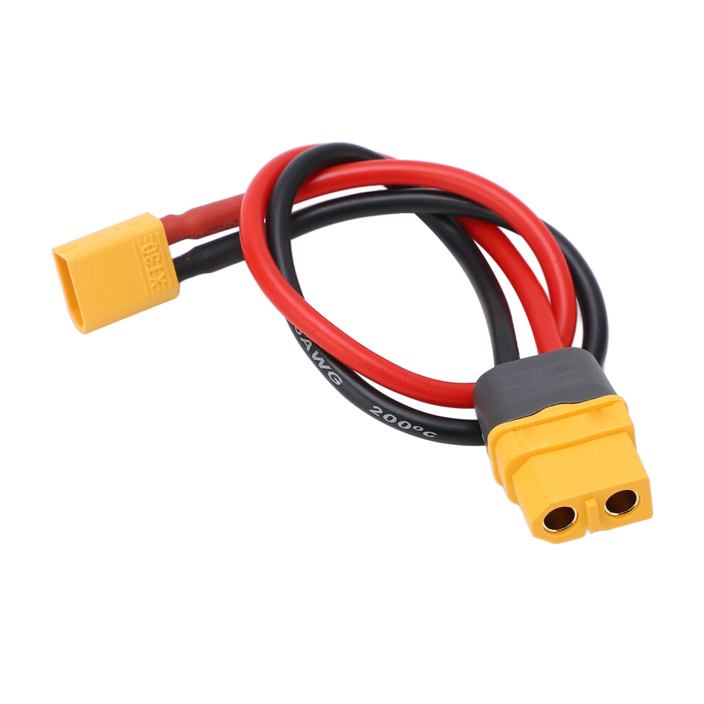 Xt60 Female To Xt30 Male Adapter Cable 23.5Cm Silicone Wire For Rc Cars Boats Drones 3491374942473