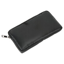 Borsa porta power bank in silicone e nylon ignifugo 20,5x12cm, nero