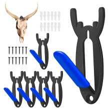 European Skull Wall Mount Bracket 6Pack Deer Hanger For Trophy Display, Mule Deer Coyote Antelope Skull Rack