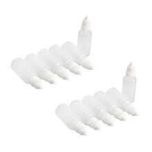 100Pcs Botellas Vacias de Plastico Exprimible Cuentagotas Bianco (20 Ml)