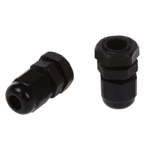 60 Pcs PG7 Waterproof Connector Gland Black for 4-7mm Diameter Cable 2