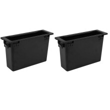 2X Caixa de Armazenamento de Painel de RáDio Estéreo de Carro Montagem 1 Din Bolso Kit para