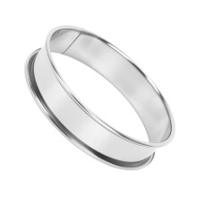 12 PCS Stainless Steel Muffin Tart Rings, Metal Molds Double Rolled Crumpet Circular Pastry
