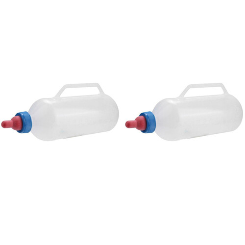 2X 1L Lamb Nursing Bottle Feeding Goat Milk Bottle with Handle Plastic Durable