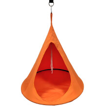 Hammock Chair Camping Hammock Tent Waterproof UVResistant MosquitoProof for Garden Patio 100x110CM Orange