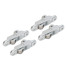 Ensemble de Roulettes Coulissantes en Acier Inoxydable : 4 pièces, 16 mm, Silencieuses et Durables