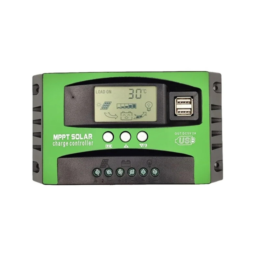 Mppt Solar Charge Controller 12V 24V 30A Lcd Display Dual Usb Efficiency For Offgrid Systems 9382693815200