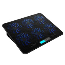 Laptop Cooling Pad for Gaming 18 Inch Adjustable Ergonomic Stand with Six Core High Speed Mute Fan Quiet Operation Portable USB Powered Fast Heat