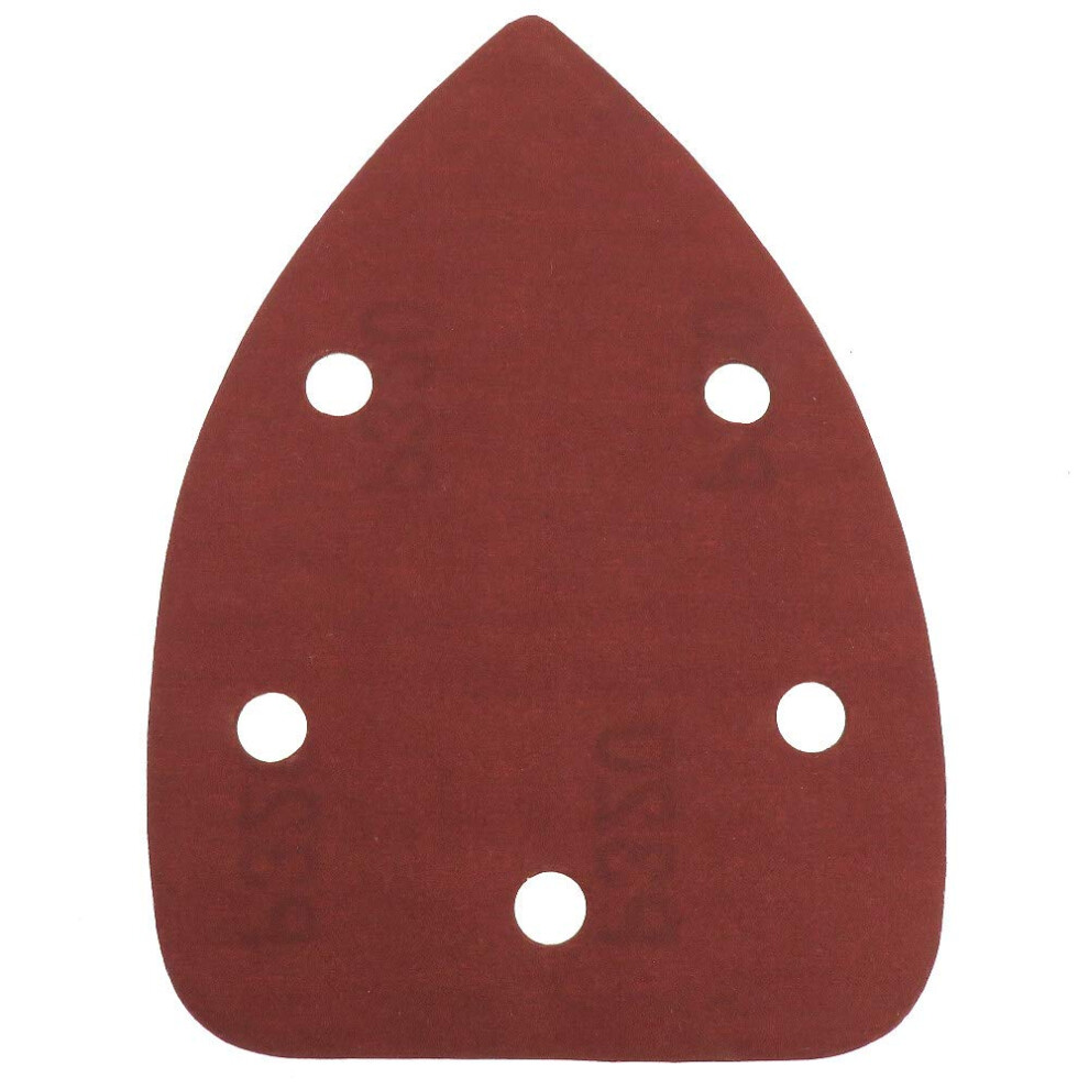 Sandpaper Hook And Loop Triangle Sanding Pads 10 Pcs 140 X 98 Mm Triangle Sander Set Red Grit 401000 For Polishing 9187378692226