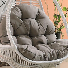 Egg Chair Cushion Waterproof Dark Gray SunResistant Replacement for Wicker Rattan Hanging Swing Chair Indoor Outdoor