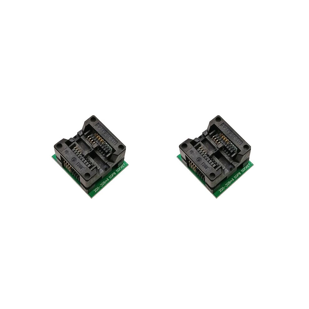 2Pcs Sop8 To Dip8 Sop8 Turn Dip8 Soic8 To Dip8 Ic Socket Programmer Adapter Socket For Wide 200Mil 6031222108124